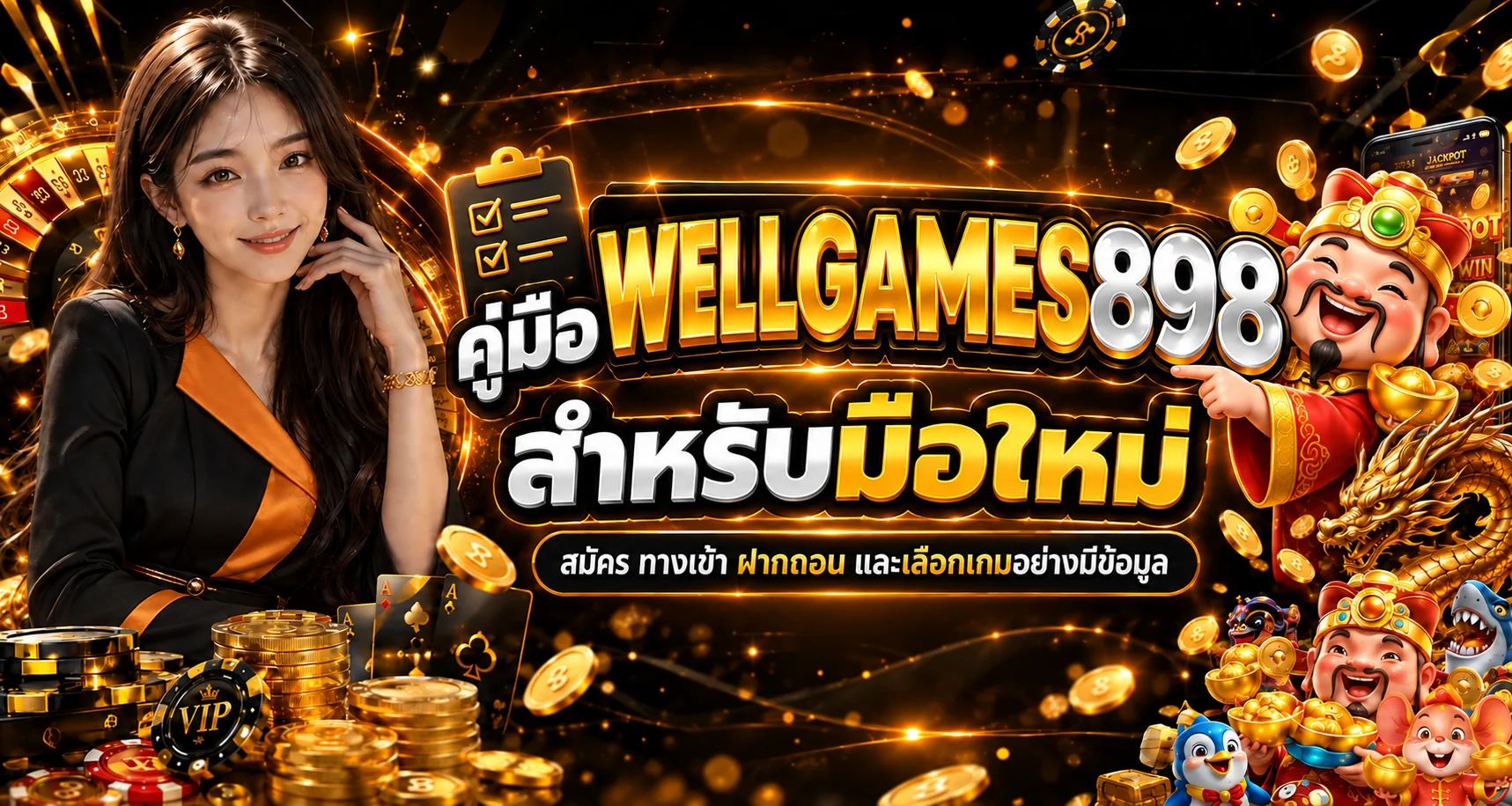 WELLGAMES898 คู่มือมือใหม่ | สมัคร ทางเข้า ฝากถอน